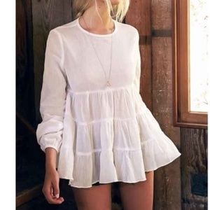 Kimchi Blue UO Sheer Baby Doll Blouse